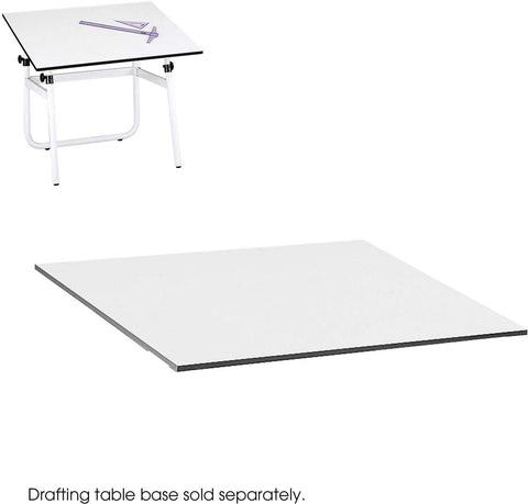 PlanMaster Height-Adjustable Folding Tabletop White [3951] Safco Drafting Table 3951