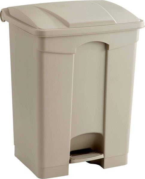 Plastic Step-On Trash Can 17 Gallon [9922] Safco Tan Waste Receptacle 9922TN