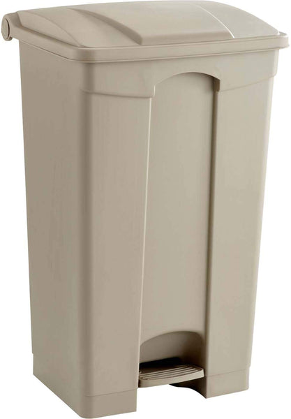 Plastic Step-On Trash Can 23 Gallon [9923] Safco Tan Waste Receptacle 9923TN