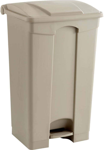 Plastic Step-On Trash Can 23 Gallon [9923] Safco Tan Waste Receptacle 9923TN