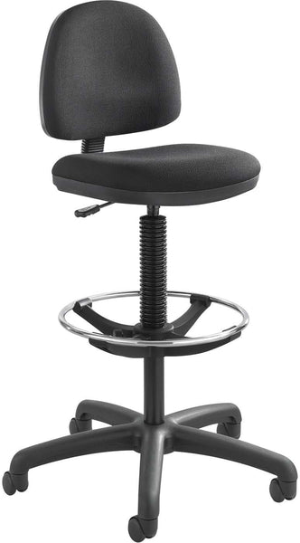 Precision Extended-Height Chair Footring Black [3401BL] Safco Drafting Chair 3401BL
