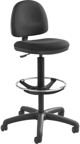 Precision Extended-Height Chair Footring Black [3401BL] Safco Drafting Chair 3401BL