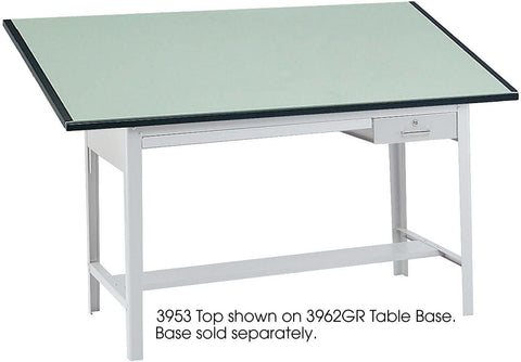 Precision Table Top 72 x 37 1 / 2" Green Tinted [3953] Safco Drafting Table 3953