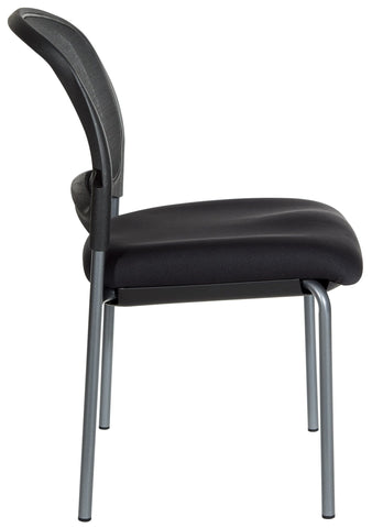 Pro Line II Armless Mesh Back Guest Chair [86724R-30] Office Star Mesh Chair 86724R-30