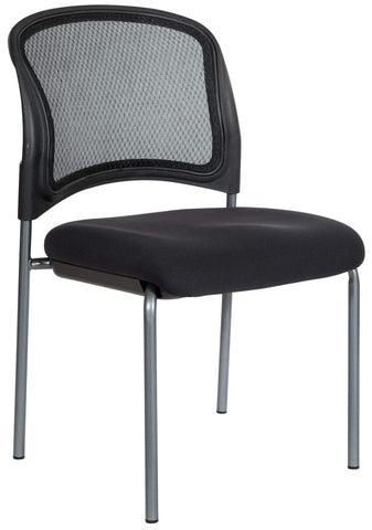 Pro Line II Armless Mesh Back Guest Chair [86724R-30] Office Star Mesh Chair 86724R-30