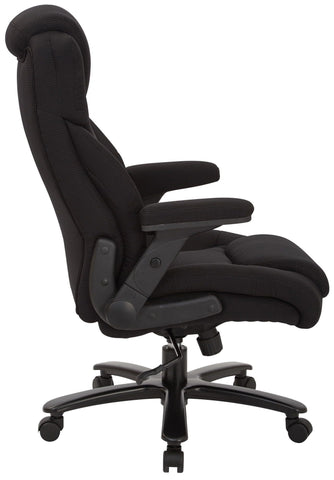 Pro Line II High Back Big and Tall Task Chair - Black Fabric [39203] Office Star Black -39203 Big & Tall Chairs 39203