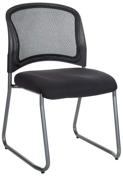 Pro Line II Mesh Back Sled Base Guest Chair [86725R-30] Office Star Mesh Chair 86725R-30
