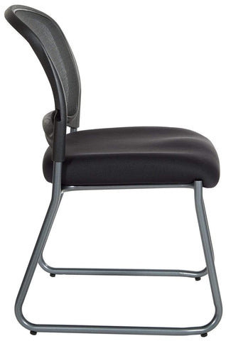 Pro Line II Mesh Back Sled Base Guest Chair [86725R-30] Office Star Mesh Chair 86725R-30