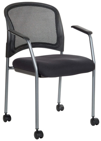 Pro-Line II™ Titanium Rolling Visitors Chair [86740R-30] Office Star 86740R-30