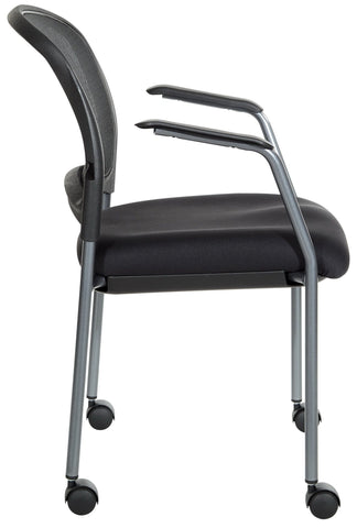 Pro-Line II™ Titanium Rolling Visitors Chair [86740R-30] Office Star 86740R-30