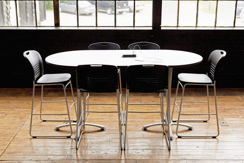 Pull-Up Power Module with USB [2069BL] Safco Office Desk Accessories 2069BL