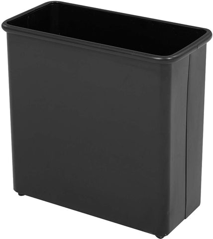 Rectangular Trash Can 27 1 / 2 Quarts Black Set of 3 [9616BL] Safco Waste Receptacle 9616BL