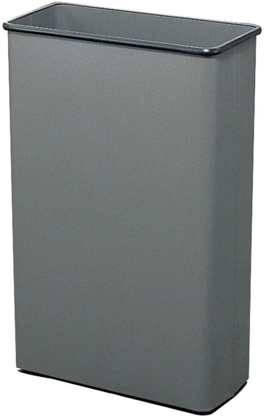 Rectangular Trash Can 88 Quarts Set of 3 [9618] Safco Charcoal Waste Receptacle 9618CH