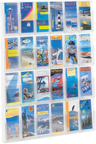 Reveal™ Literature Organizer Display 24 Pamphlet [5601CL] Safco Literature Stand 5601CL
