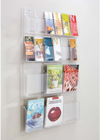 Reveal™ Literature Organizer Display 6 Magazine and 12 Pamphlet [5600CL] Safco Literature Stand 5600CL