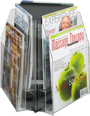 Reveal™ Tabletop Display 6 Magazine [5698CL] Safco Literature Stand 5698CL