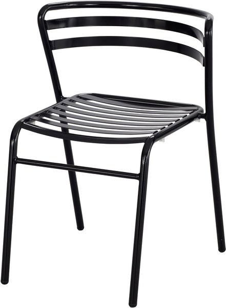 Safco CoGo Steel Outdoor/Indoor Stack Chair (Qty. 2) [4360] Safco Black Stacking Chair 4360BL