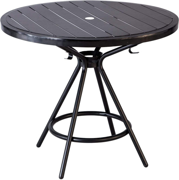 Safco CoGo Steel Outdoor/Indoor Table, Round, 36" [4362] Safco Black Patio Table 4362BL