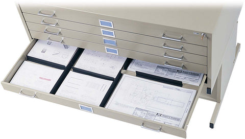 Safco Flat File 5 Drawer Drawer Dividers [4980] Safco Flat File 4980