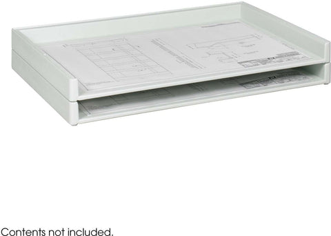 Safco Giant Stack Tray 24 x 36" Documents White Set of 2 [4897] Safco Desktop Organizer 4897