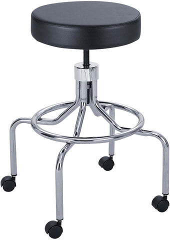 Safco® Lab Stool High Base Screw Lift Black [3433BL] Safco Drafting Chair 3433BL