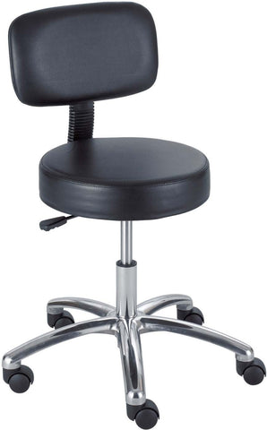 Safco® Lab Stool with Back Black [3430BL] Safco Drafting Chair 3430BL