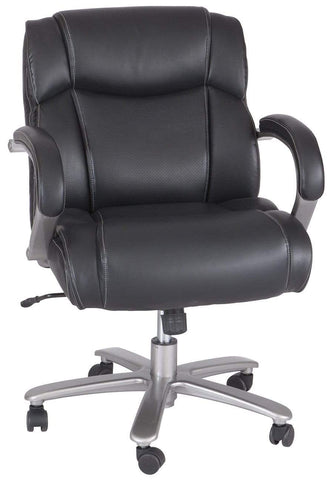 Safco Lineage Big & Tall Mid Back Task Chair, 350 lb. Weight Capacity [3504BL] Safco Black Task Chair 3504BL
