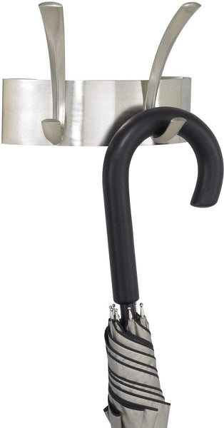 Safco Metal Coat Rack - 2 Hook (Qty. 6) [4203] Safco Silver Coat Rack 4203SL