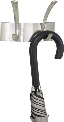 Safco Metal Coat Rack - 2 Hook (Qty. 6) [4203] Safco Silver Coat Rack 4203SL