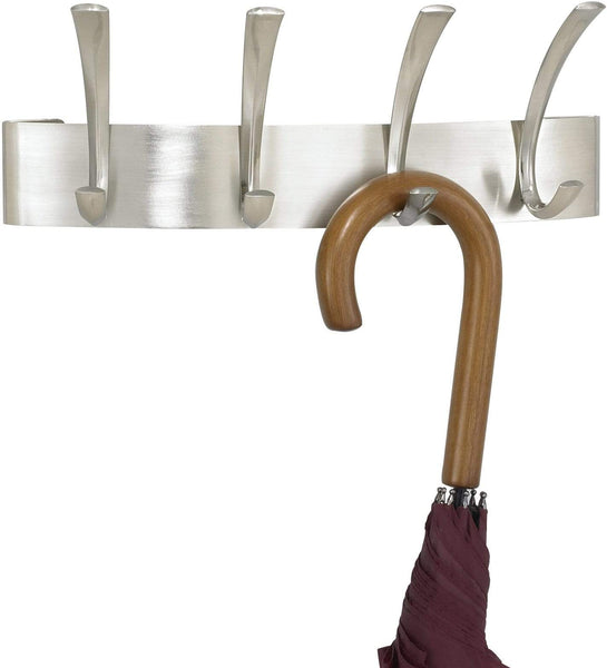 Safco Metal Coat Rack 4 Hook (Qty. 6) [4205] Safco Silver Coat Rack 4205SL