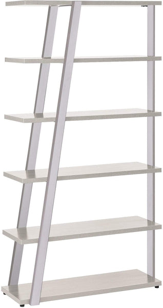 Safco Mirella 5 Shelf Bookshelf [MRBS5] Safco White Ash Bookcase MRBS5WAH