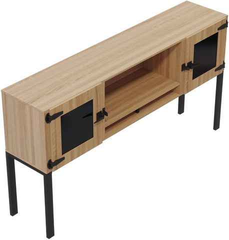 Safco Mirella 72" Hutch with Glass Doors [MRHG72] Safco Sand Dune Hutch MRHG72SDD