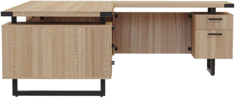 Safco Mirella L-Shaped Configuration Desk, BBB/BF [MRLSBF7236] Safco Sand Dune L Shaped Workstation MRLSBF7236SDD