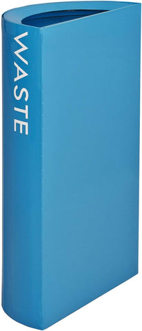 Safco Mixx Recycling Center, Half-Round Receptacle, 23 Gallons [9447] Safco Blue Waste Receptacle 9447BU