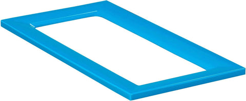 Safco Mixx Recycling Center, Rectangular Lid [9450] Safco Blue Waste Receptacle 9450BU