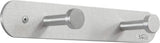 Safco Nail Head Coat Hook, 2 Hook (Qty. 12) [4200] Safco Silver Coat Hook 4200