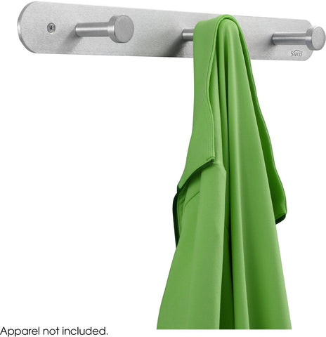 Safco Nail Head Coat Hook, 3 Hook (Qty. 12) [4201] Safco Silver Coat Hook 4201
