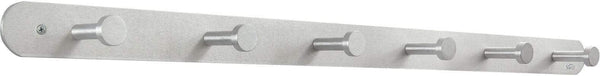 Safco Nail Head Coat Hook, 6-Hook (Qty. 6) [4202] Safco Silver Coat Hook 4202