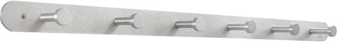 Safco Nail Head Coat Hook, 6-Hook (Qty. 6) [4202] Safco Silver Coat Hook 4202