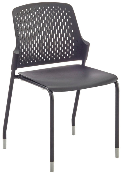 Safco Next Stack Chair, 4-Pack [4287] Safco Black Stacking Chair 4287BL