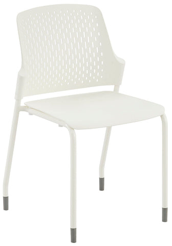 Safco Next Stack Chair, 4-Pack [4287] Safco White Stacking Chair 4287WH