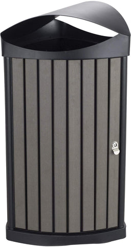 Safco Nook Indoor/Outdoor Waste Receptacle [9969] Safco Charcoal Waste Receptacle 9969CH