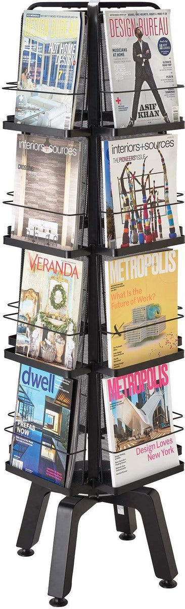 Rotating Magazine Display SHZICMY Modern Rotating Brochure Display