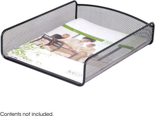 Safco Onyx Single Tray (Qty. 6) [3272] Safco Black Desktop Organizer 3272BL