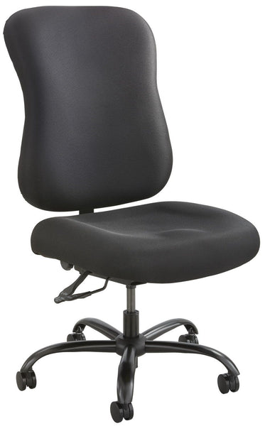 Safco Optimus 400 lb. Capacity Big and Tall Chair [3590] Safco Black Fabric BL / No Arms Big & Tall Chairs 3590BL