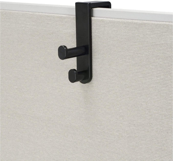 Safco Over the Panel Double Hook (Qty. 6) [4225] Safco Black Panel Hook 4225BL
