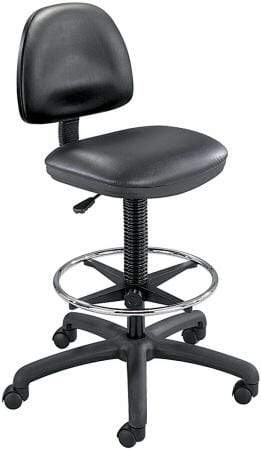 Safco Precision Vinyl Drafting Chair [3406BL] Safco Carpet Casters Included 3406BL