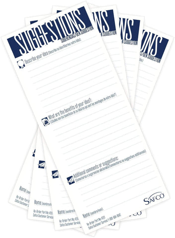 Safco Refill Suggestion Cards (Qty. 60) [4231] Safco White 4231