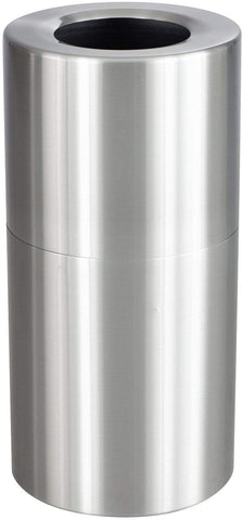 Safco Single Recycling Receptacle, 20 Gallon [9942] Safco Brushed Aluminum Waste Receptacle 9942SS