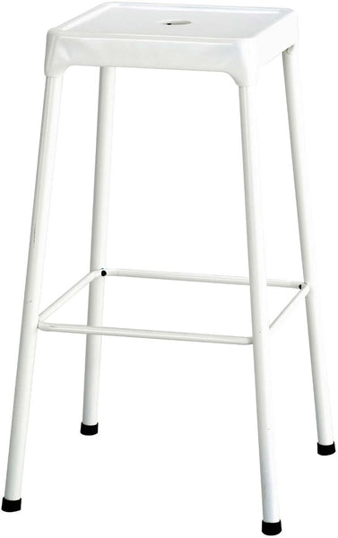 Safco® Steel Stool Bar-Height 29"H [6606] Safco White Bar Stool 6606WH